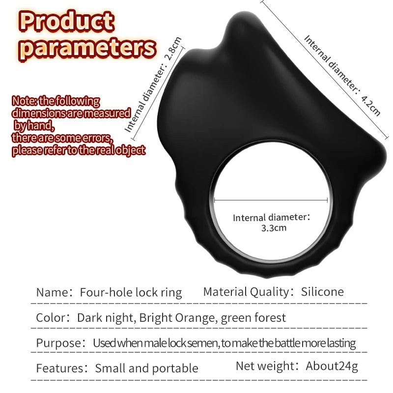 Reusable Penis Ring Silicone Semen Lock Ring Delay Ejaculation Time Lasting Cock Ring Sex Toys For Men Couples Adult Products EROCIT
