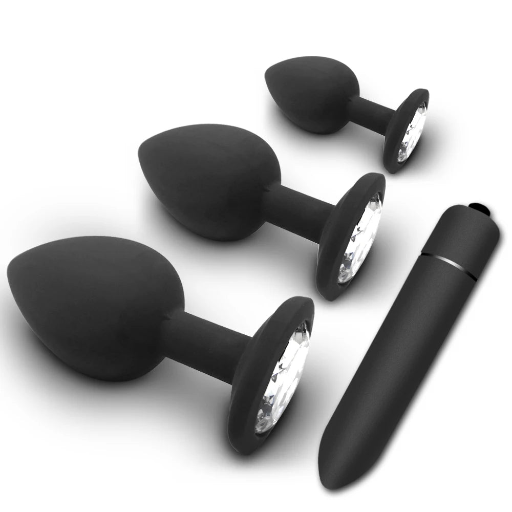 Soft Silicone Anal Butt Plug Men Prostate Massager Adult Gay Products Ass Stuffed Anal Trainer Unisex Sex Toys for Couples Adult EROCIT