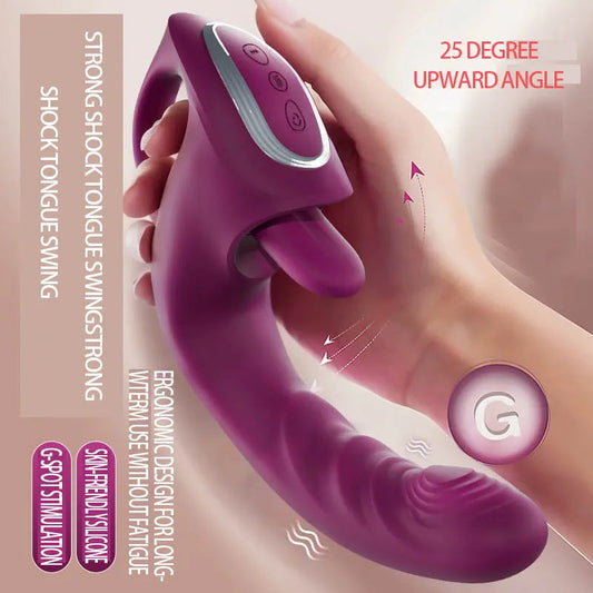 2024 Vibrator Wand for G Spot Vagina Pussy Rabbit Sex Vibrator USB Power Waterproof Dildo Massage Dual Head Women Adult Sexual EROCIT