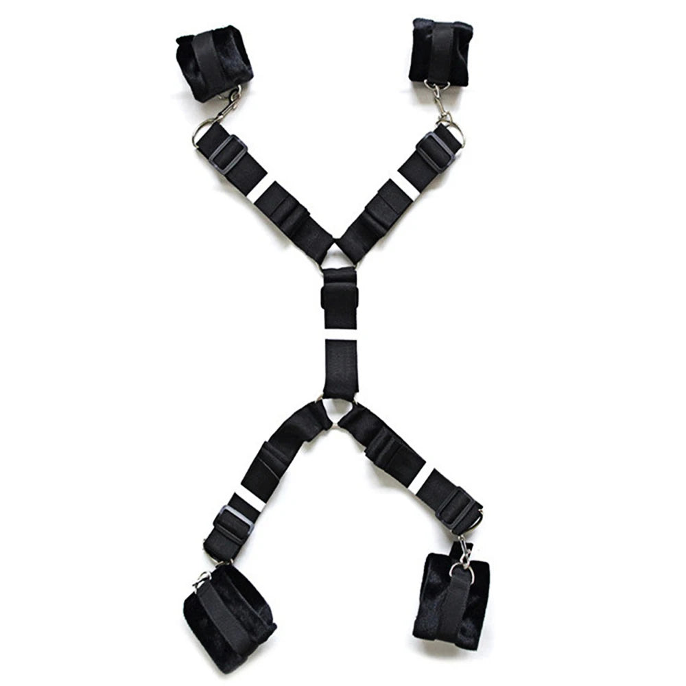 S&M Bed Bondage BDSM Bondage Kits Erotic Toy Restraint Set Sex Toys For Women Couple Binding Whip Anal Plug Handcuffs Adult Game EROCIT