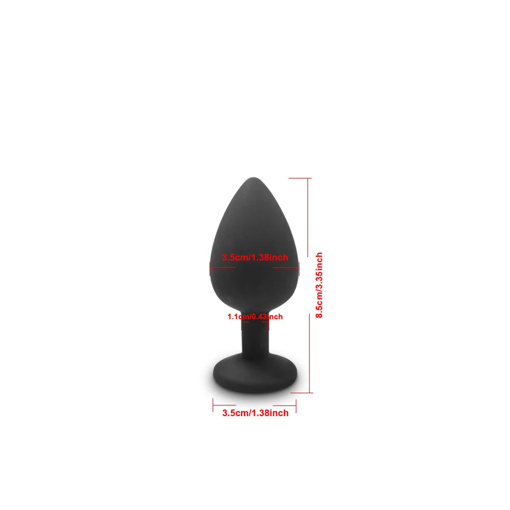 Soft Silicone Anal Butt Plug Men Prostate Massager Adult Gay Products Ass Stuffed Anal Trainer Unisex Sex Toys for Couples Adult EROCIT