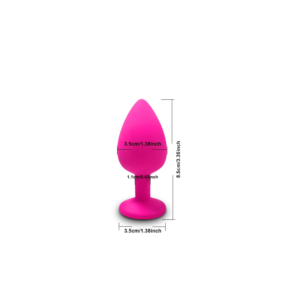 Soft Silicone Anal Butt Plug Men Prostate Massager Adult Gay Products Ass Stuffed Anal Trainer Unisex Sex Toys for Couples Adult EROCIT