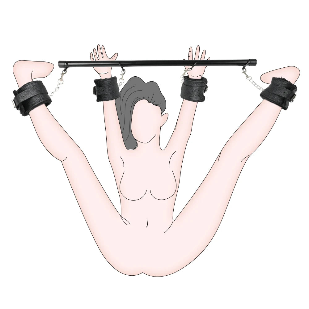 S&M Bed Bondage BDSM Bondage Kits Erotic Toy Restraint Set Sex Toys For Women Couple Binding Whip Anal Plug Handcuffs Adult Game EROCIT