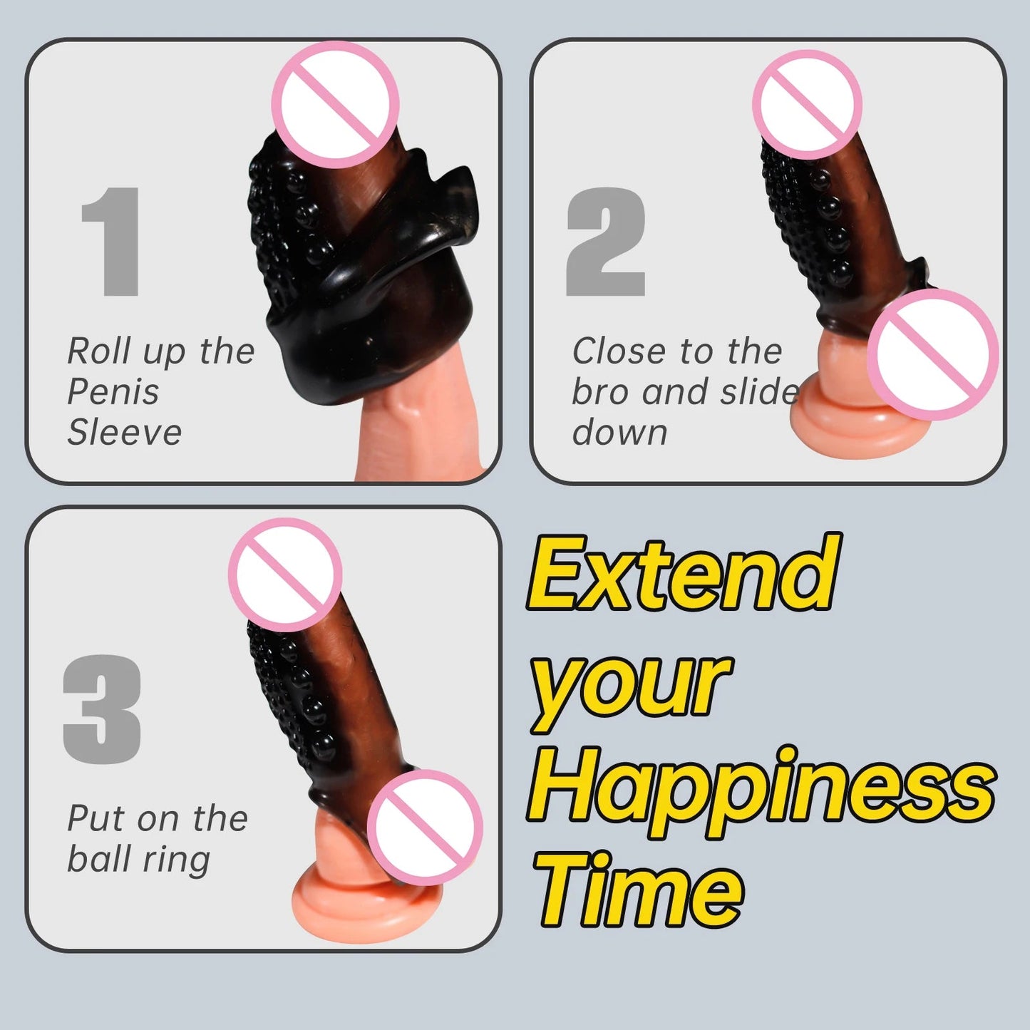 Penis Rings For Men Penis Enlargement Delay Ejaculation Stronger Erection Sex Toys Adult Supplies Dick Ring Sex Toys For Couples EROCIT