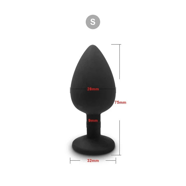 3 Size Silicone Butt Plug Anal Plug Unisex Sex Stopper Adult Toys for Men/Women Anal Trainer Prostate Massager Dildo for Couples EROCIT
