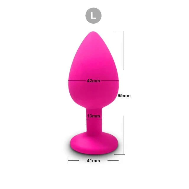 3 Size Silicone Butt Plug Anal Plug Unisex Sex Stopper Adult Toys for Men/Women Anal Trainer Prostate Massager Dildo for Couples EROCIT
