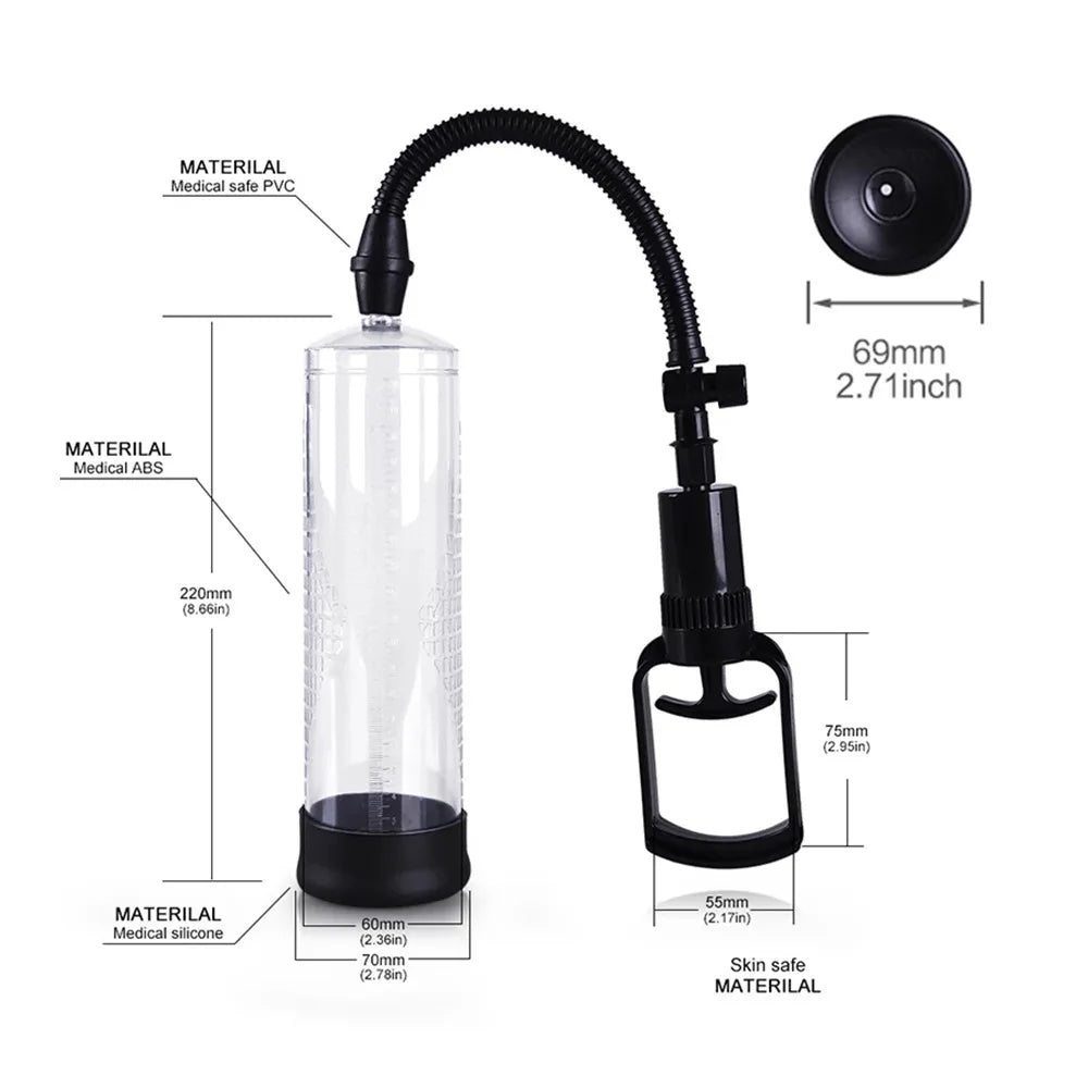 Penis Pomp Vacuum For Pump Voor Penis vergroting Male Enhancement Erectie Cock Pomp Masturbator Penis Trainer sex toys for man EROCIT