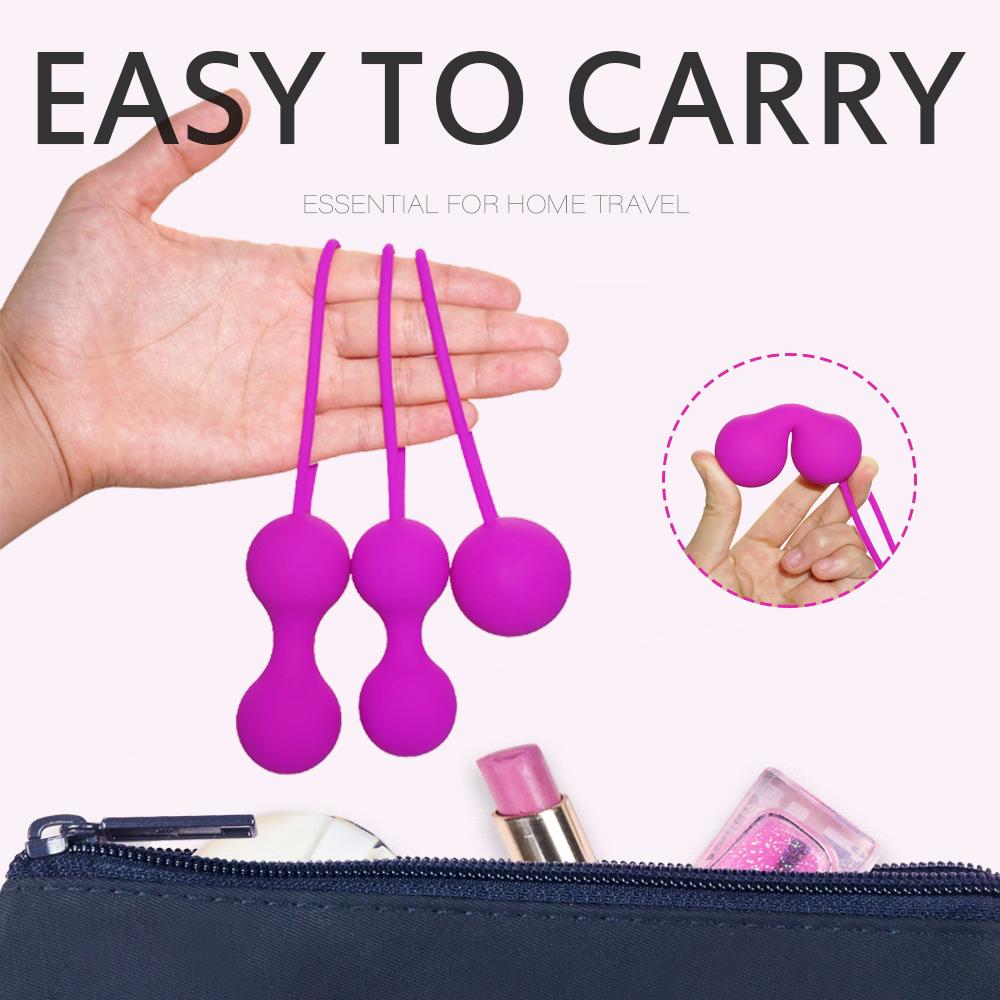 Erocit™ Kegel Balls for Women, Ben Wa Balls, Pelvic Floor Exercise and Pleasure, Medical Grade Silicone, Bladder Control Devices for Women: Beginners to Advanced - Erocit